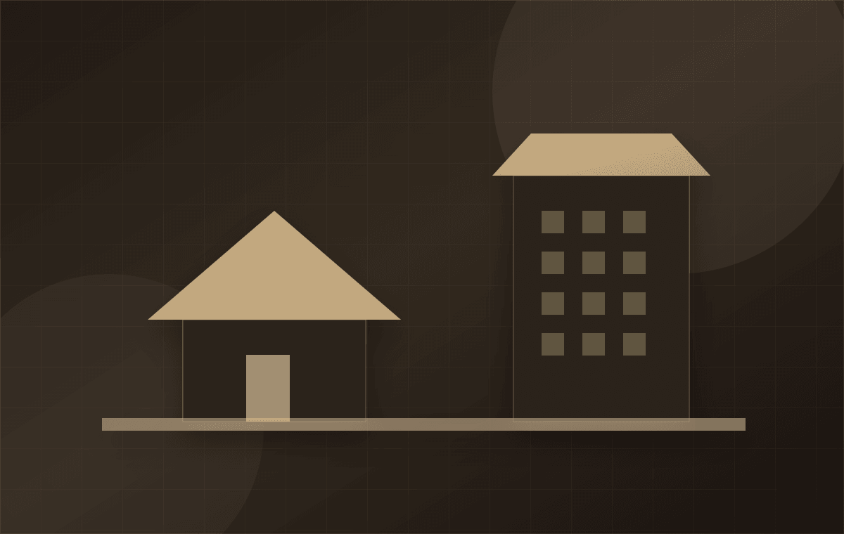 Private houses and public buildings